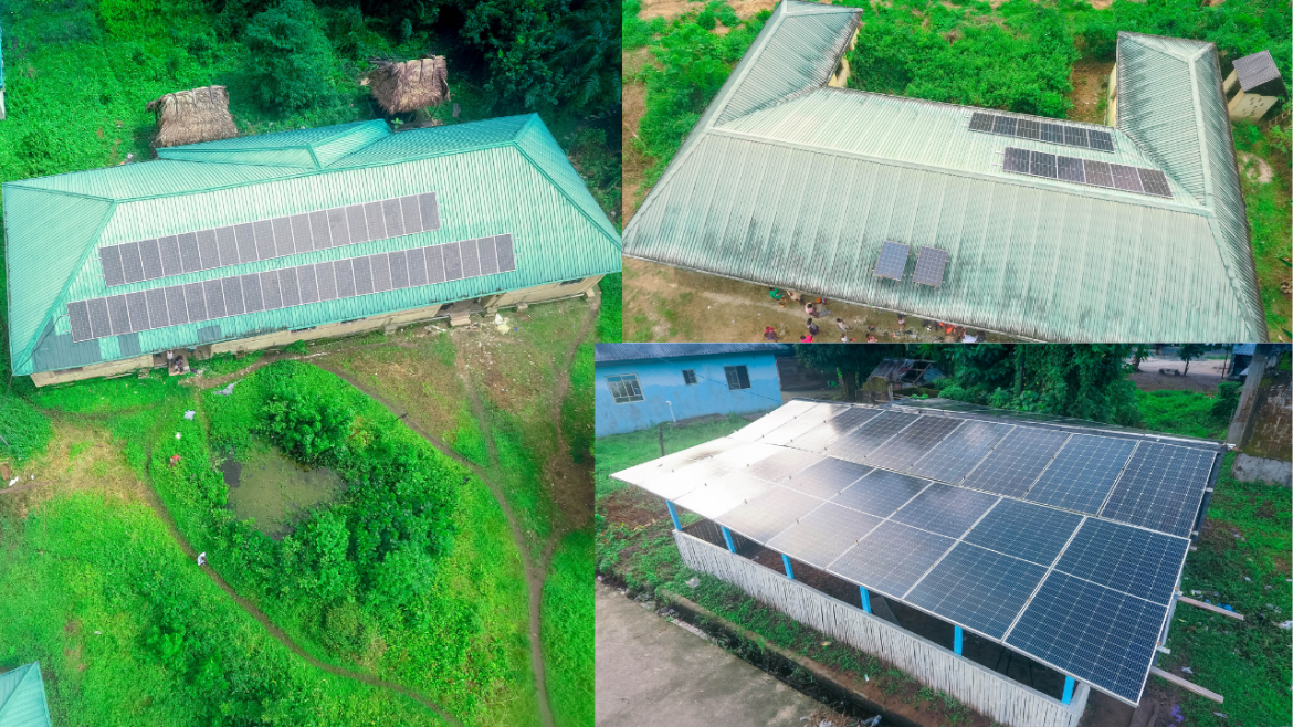 Solar panel at Ogbudugbudu, Koluama and Obagboro healthcare centres